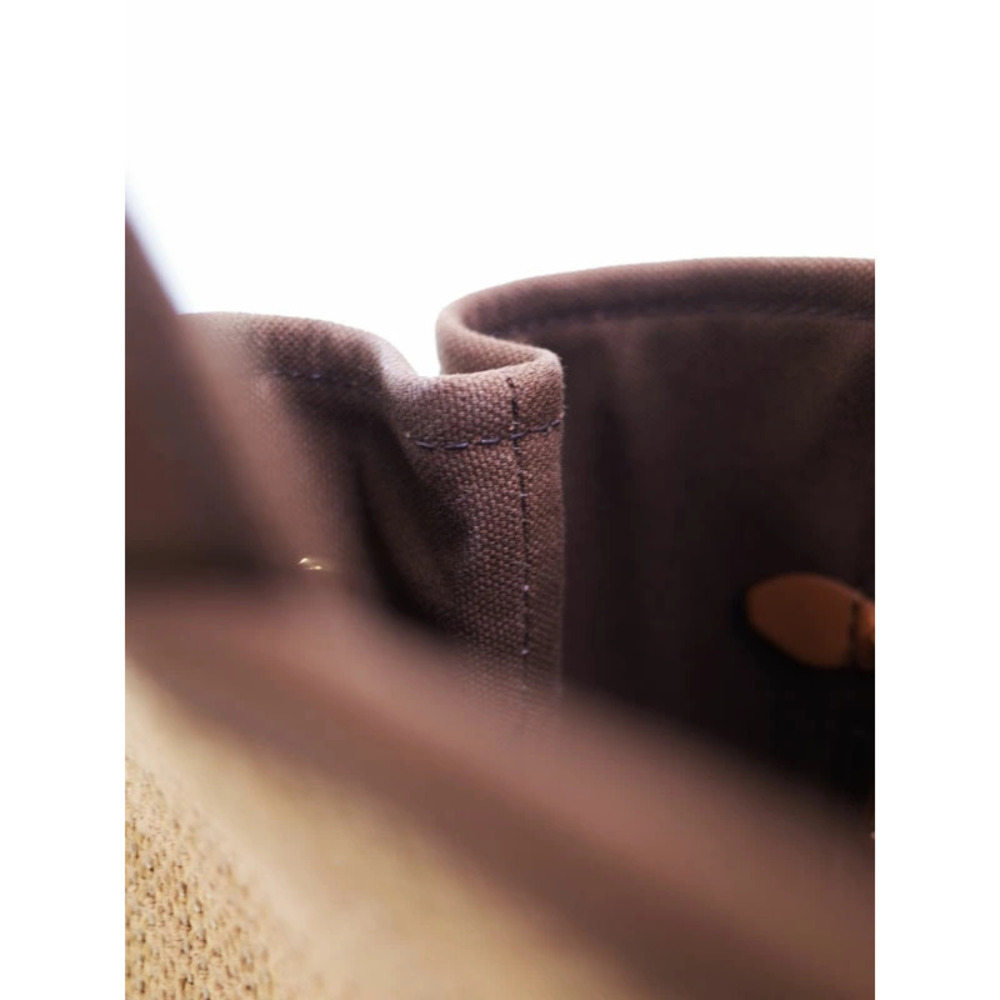 Prada 2WAY Tabacco brown woven straw basket tote bag - Picture 6 of 6